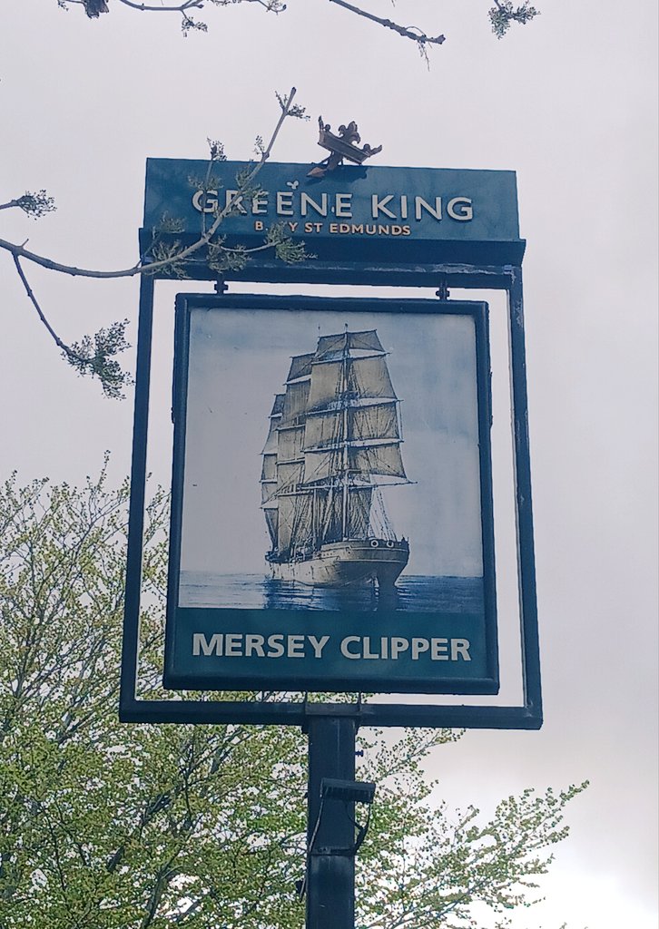 pubsignsbritain's tweet image. The Mersey Clipper, Prenton Road West, Prenton, Wirral. #Wirral #Pubs #PubSigns