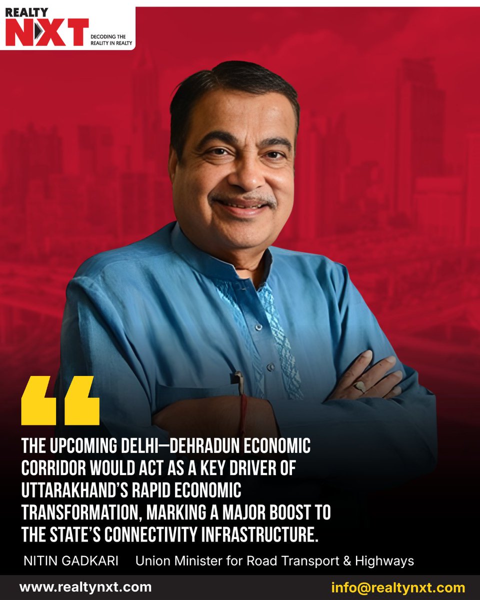 RealtyNXT's tweet image. #News | Nitin Gadkari: ₹1.30L cr Uttarakhand works; 51 km June, ₹1,650 cr next month, ₹1,600 cr Oct 2026, ₹12,000 cr 640/825 km, ₹5,200 cr 200/370 km.

#RealtyNXT #NitinGadkari #UttarakhandDevelopment #InfrastructureIndia #HighwayProjects #CharDham