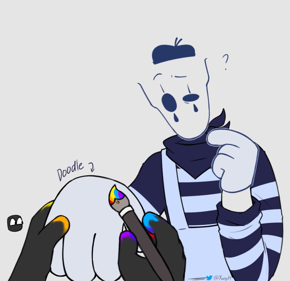 Hi guys let’s doodle on their hand? 👀