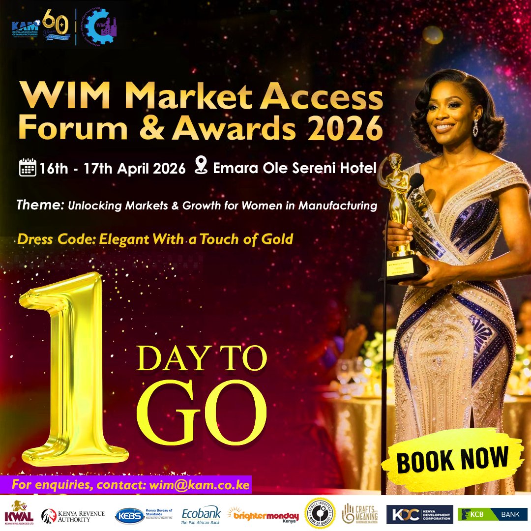 ! Get ready for elegance, empowerment, and impact at the WIM Market Access Forum & Awards 2026 16th17th April 2026 Emara Ole Sereni Hotel Theme: ! Get ready for elegance, empowerment, and impact at the WIM Market Access Forum & Awards 2026 16th17th April 2026 Emara Ole Sereni Hotel Theme: