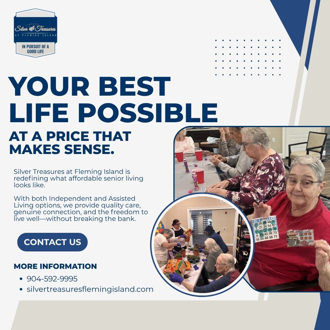 silver_fleming's tweet photo. Your Best Life Possible — At a Price That Makes Sense. 💛 Independent &amp; Assisted Living with quality care, genuine connection &amp; freedom—without breaking the bank. Call: 📞904-592-9995 #AffordableSeniorLiving #QualityCare https://t.co/z981DgFvtb