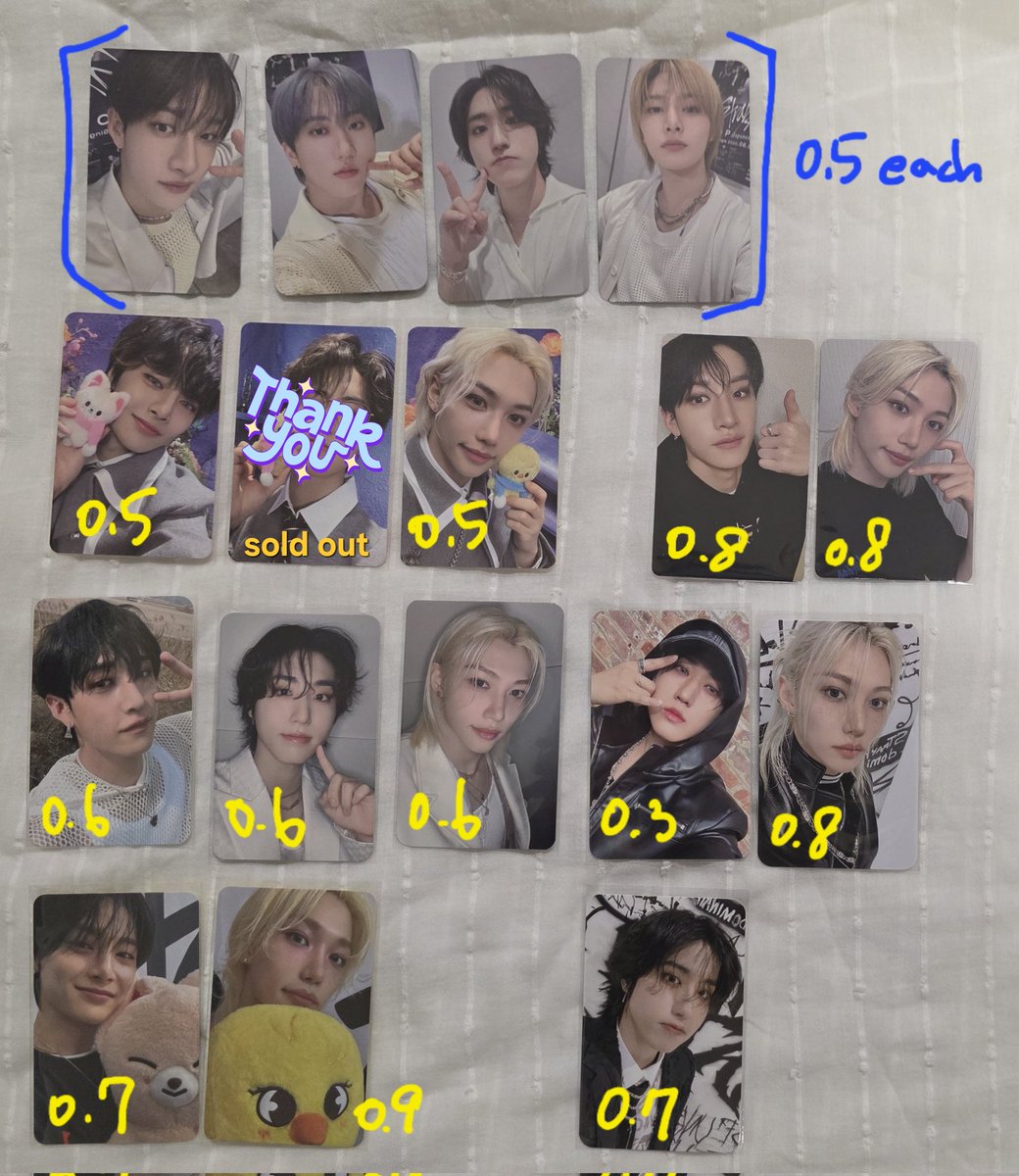 _placebb505's tweet photo. 스트레이키즈 스키즈 skz straykids 포카 포토카드 photocard 양도 wts

구매금액 0.5 이상
 편의점 반택/끼택 가능 (+0.2)

한국 계좌, 한국 주소만 거래합니다
옵챗（디엠 확인 느려요）
 https://t.co/qHt2aKLqTY https://t.co/l20UwkOIfw