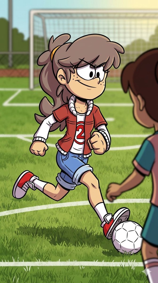 USegobia77940's tweet image. Lacy jugando fútbol #LacyLoud #sinkids #TLH