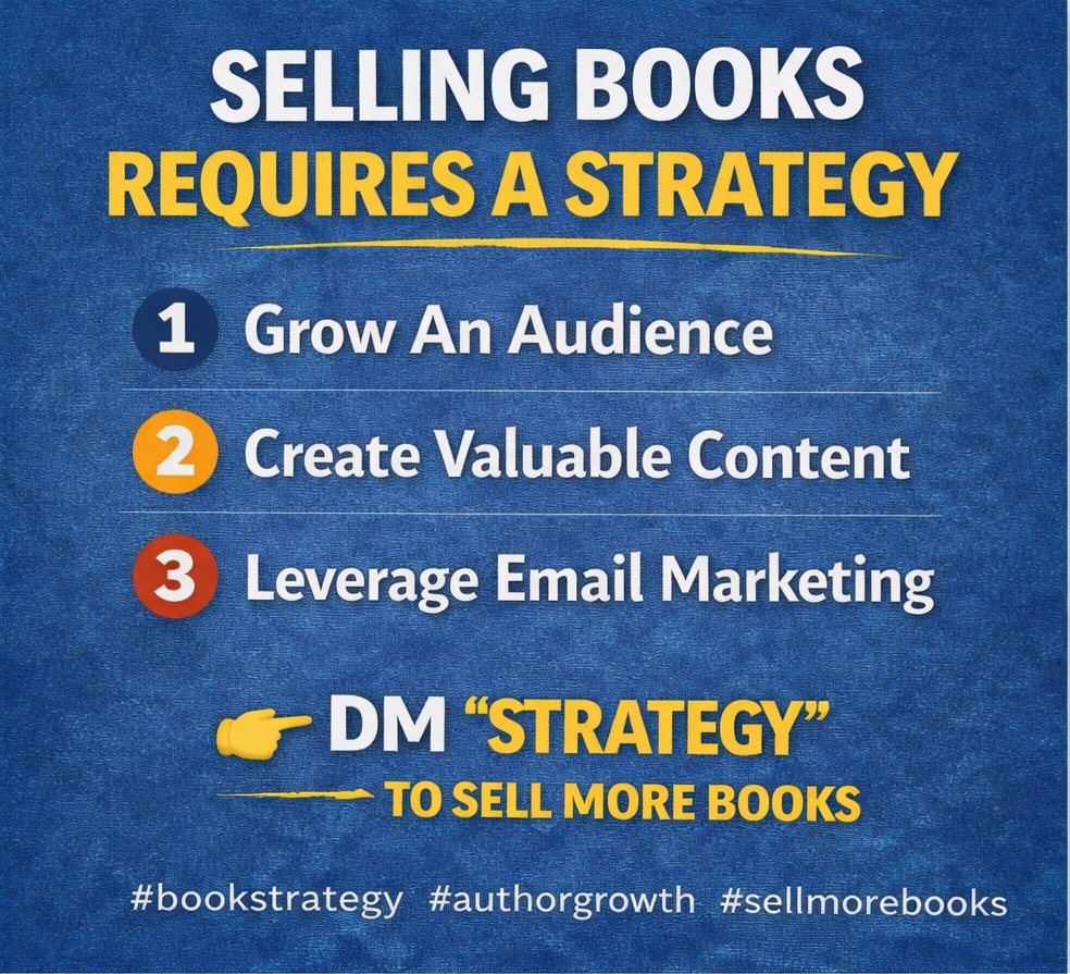joelliterary's tweet image. If your book isn’t selling, don’t panic.

But also don’t ignore the problem.

There’s always a reason.

And most times… it’s marketing.

DM “FIX” and let’s solve it.

#sellbooks #authorproblems #bookmarketingexpert #indieauthorsupport