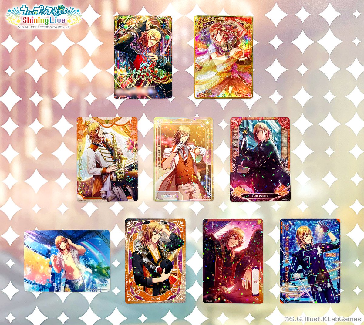 Shining Live ピンバッジとカードセット うたの☆プリンスさまっ♪ Shining Live ビジュアルコレクションカード