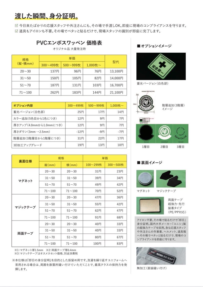 『公式』ペタっとワッペンファクトリーby ㈱S･Build tweet media