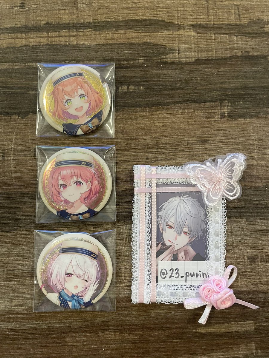 23_purinnn's tweet photo. 【交換】にじさんじ ビスケット 缶バッジ Vol.1 

【譲】画像の方
【求】IDの方

都内手渡し希望ですが、郵送も可能です。
検索からでもお気軽にお声かけください。 https://t.co/gtCmyJKXZT