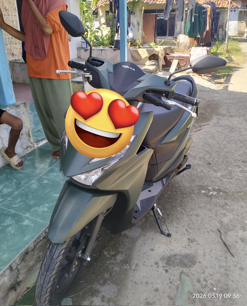 Akhirnya gw punya motor sendiri, hasil kerja keras sendiri 🥹