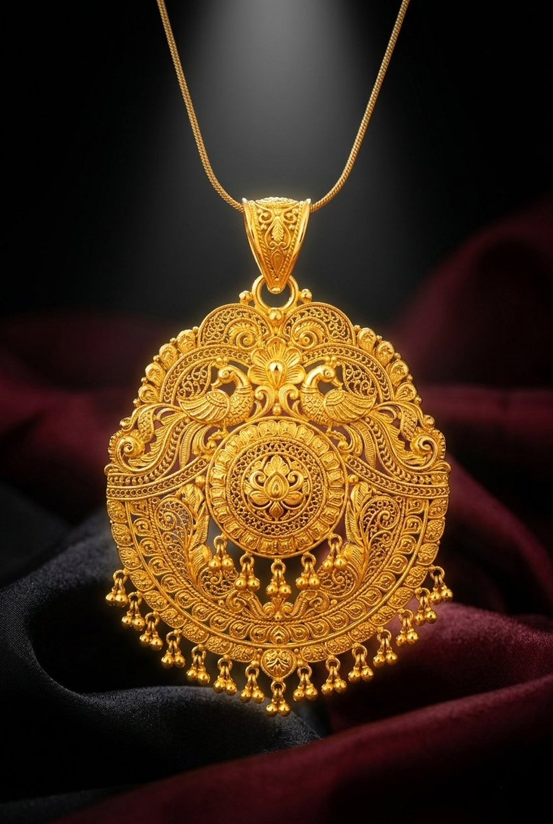 PromptasticMind's tweet photo. Not just jewelry… this is heritage you wear. ✨
Intricate peacock detailing, timeless gold elegance, and a design that speaks louder than trends.
Made for moments where ordinary just isn’t enough. 👀
#GoldJewellery #TempleJewelry #IndianJewelry #BridalJewelry #LuxuryJewelry https://t.co/BPyi1104gt