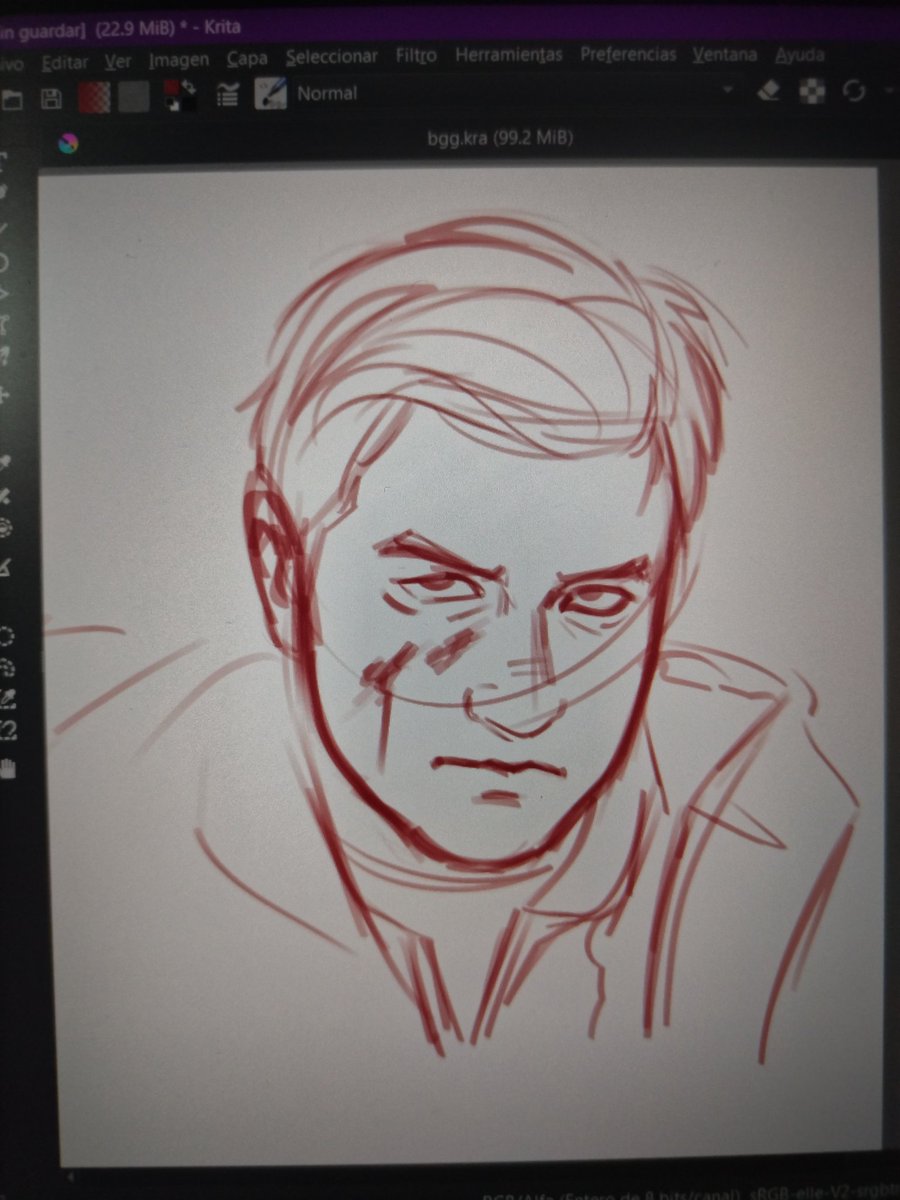 Winnie62123994's tweet image. Ofc my first real try of using krita would be drawing Ethan 🙏🙏