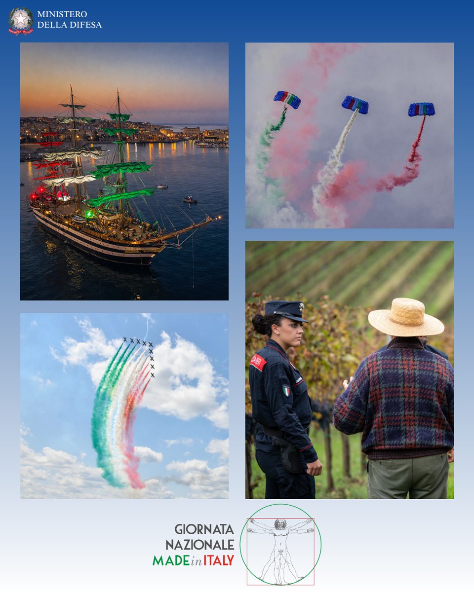 MinisteroDifesa's tweet image. “Il #MadeinItaly è molto più di un marchio: è identità, visione e responsabilità. Tradizione e tecnologia, creatività e talento si intrecciano in un patrimonio unico che rafforza la credibilità e la forza del nostro Paese. La #Difesa è parte di questa eccellenza: con le sue donne