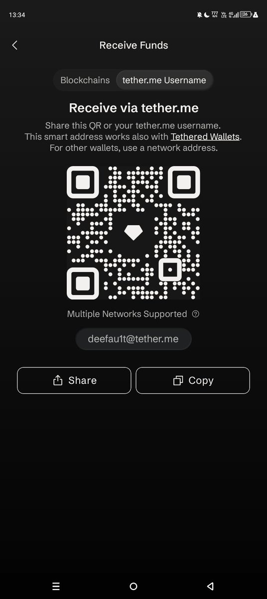 dhena_shuki's tweet photo. @tetherwallet I am in https://t.co/JWXCFOLwDh