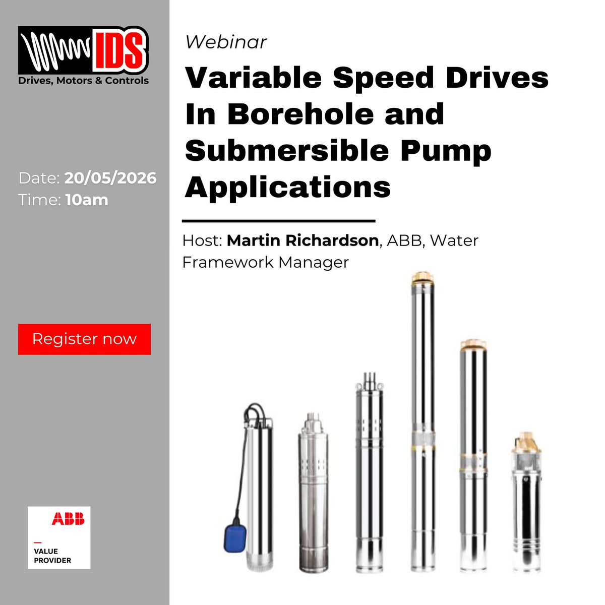 InverterDrives's tweet photo. In this webinar, ABBโs Water Framework Manager, Martin Richardson, breaks down the real-world challenges and the practical solutions that actually work.
๐
20th May | 10am BST
๐ https://t.co/WhjhqblfxG
#VariableSpeedDrives #PumpSystems #WaterIndustry #EngineeringSolutions https://t.co/iUc81X8ru6