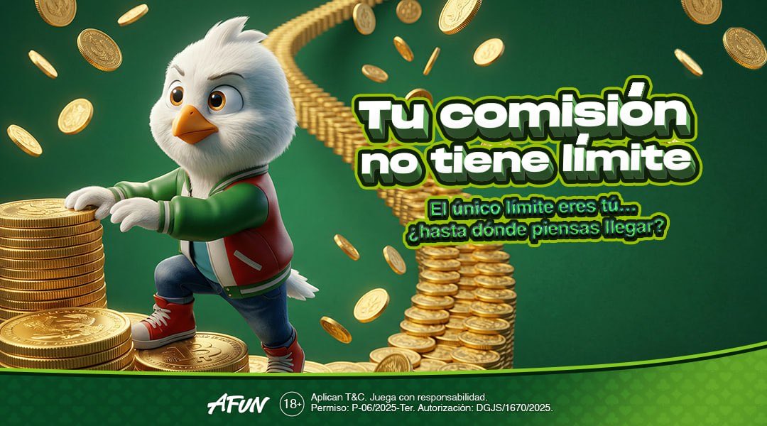 Afun_Mx's tweet photo. Tus comisiones no tienen límite.
El único límite eres tú mismo. ¿Hasta dónde quieres llegar?
#afunmx #slot https://t.co/VzV8V5Whwz