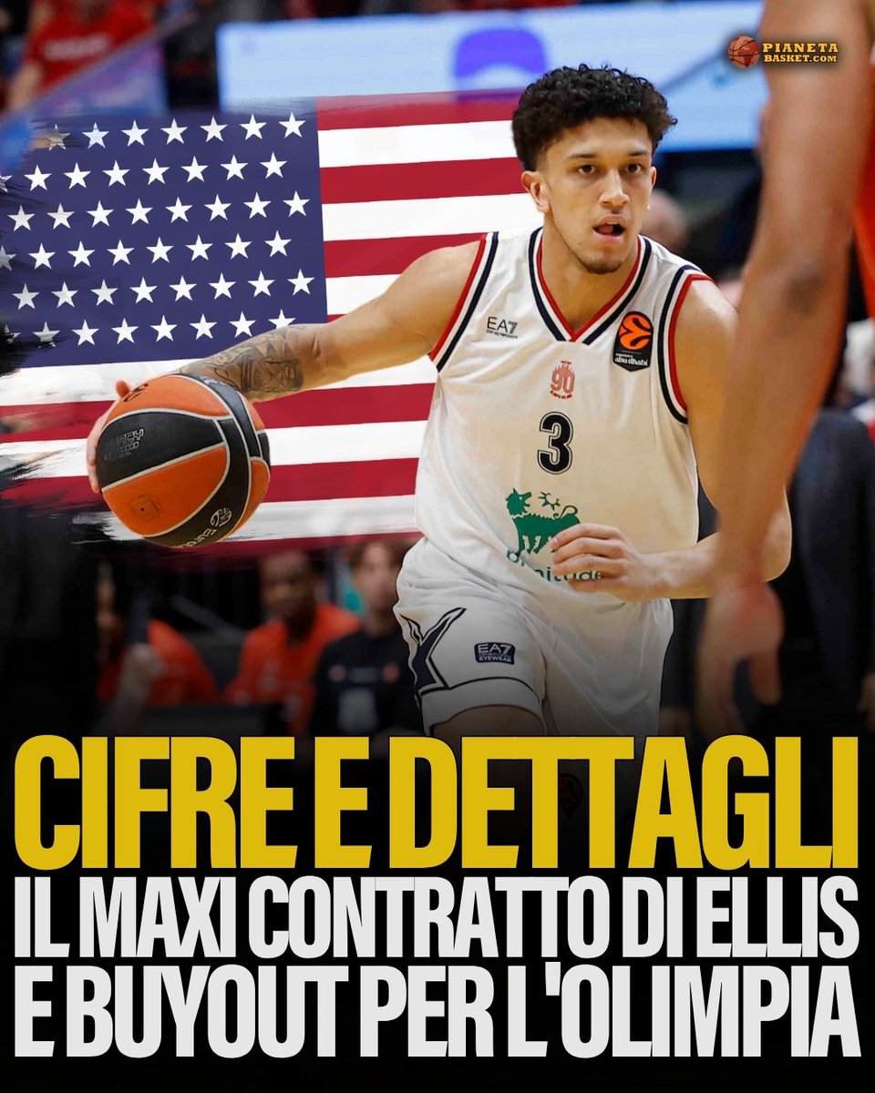 PianetaBasketIT's tweet photo. 🚨😯 QUINN ELLIS: I DETTAGLI 
L'Olimpia Milano incasserà un buyout per Quinn Ellis, mentre per il britannico di formazione italiana un maxi contratto per lo sbarco in NCAA. E con tutti i dubbi sul futuro.

Ecco cifre e dettagli: https://t.co/QBsR5htpxm https://t.co/rUxu2NMwOm