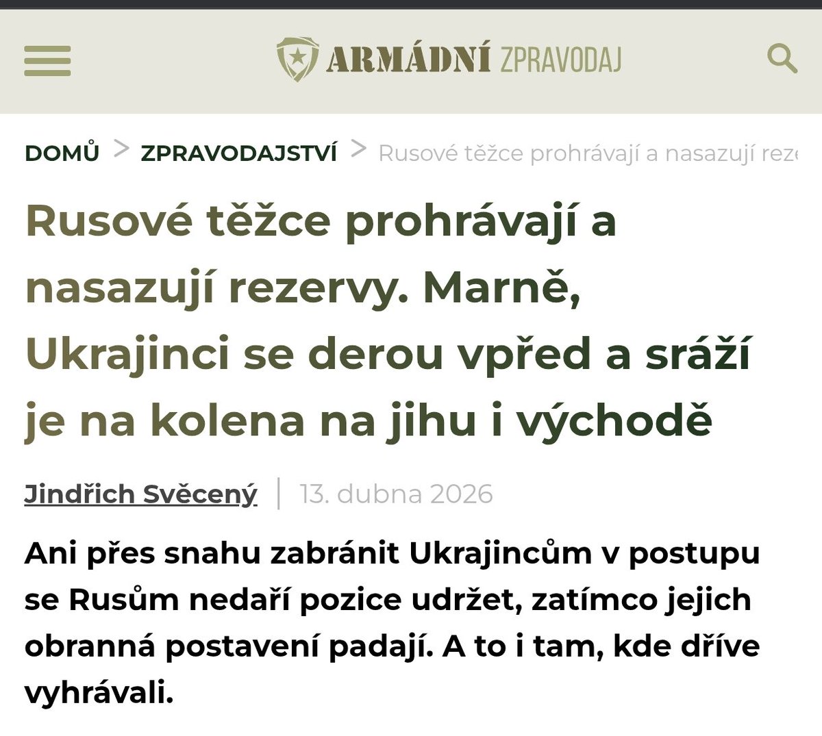 Já myslel, že apríl se drží jen prvního...