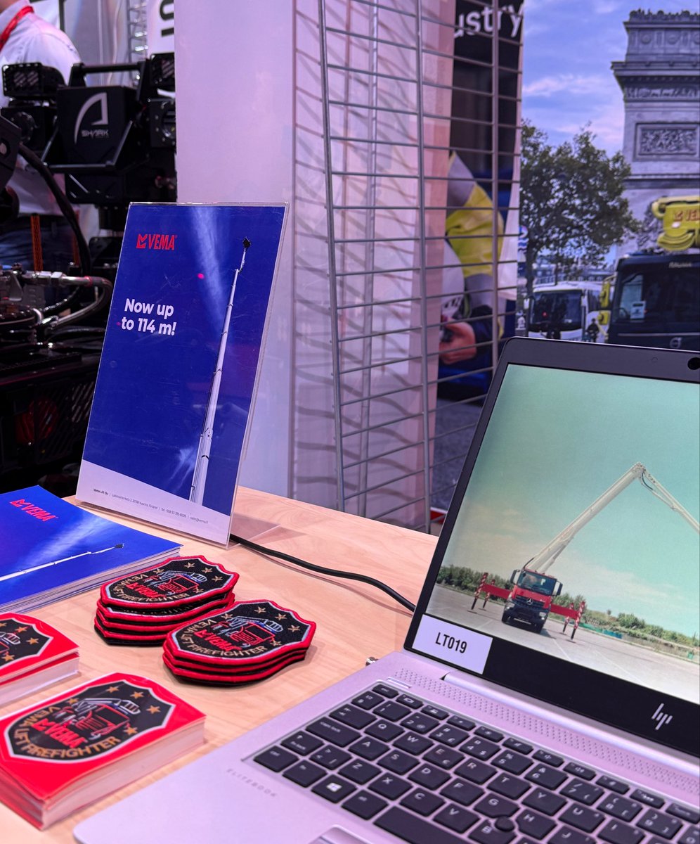 VemaLift's tweet photo. We are participating in the Fire Officers' Days event. If you are visiting Tampere Hall today or tomorrow, you are welcome to visit our stand!

#ppp2026 #sppl #VEMA #VemaLift https://t.co/yZPpL4FMup