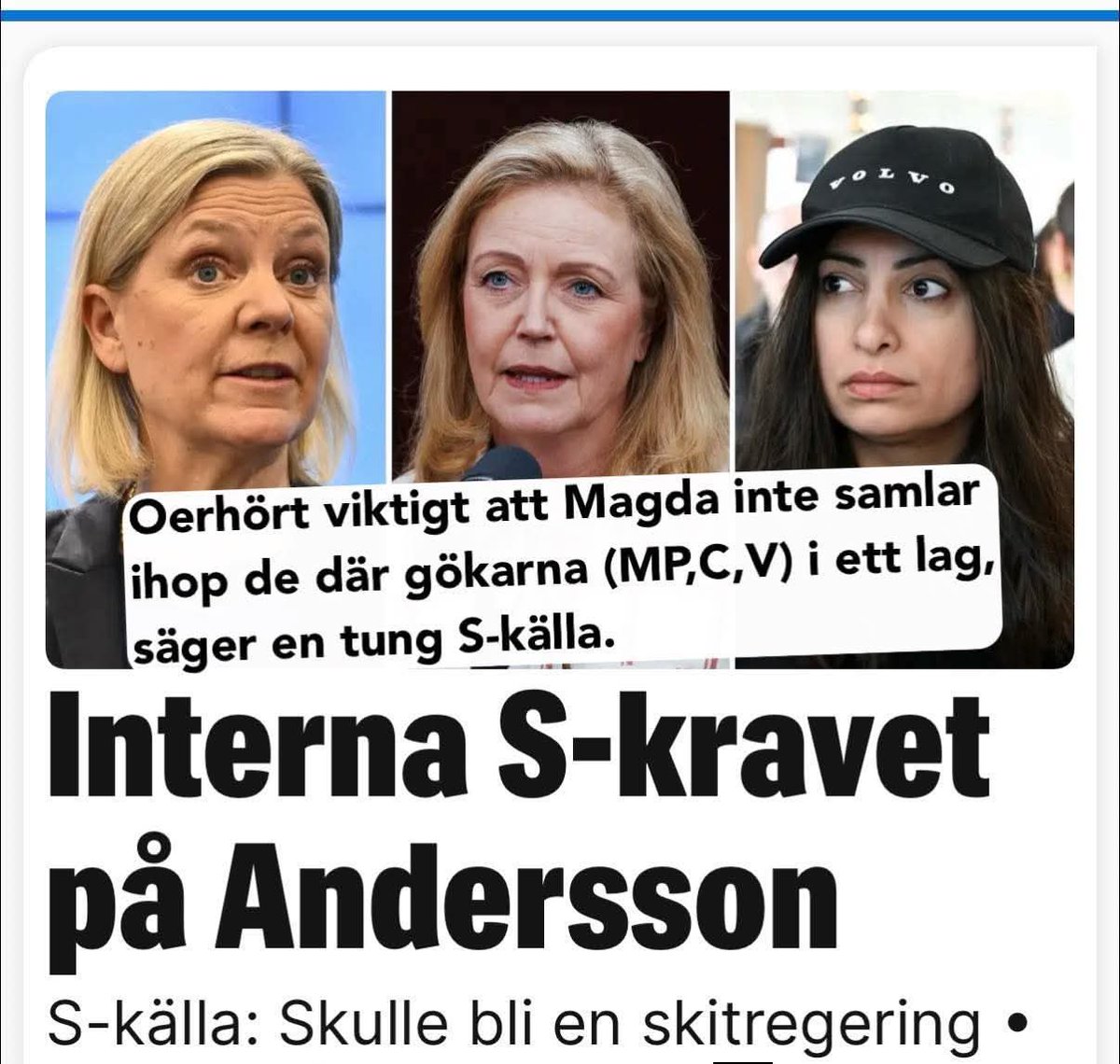 Valrörelsens citat. Redan i april. Svårt att toppa.