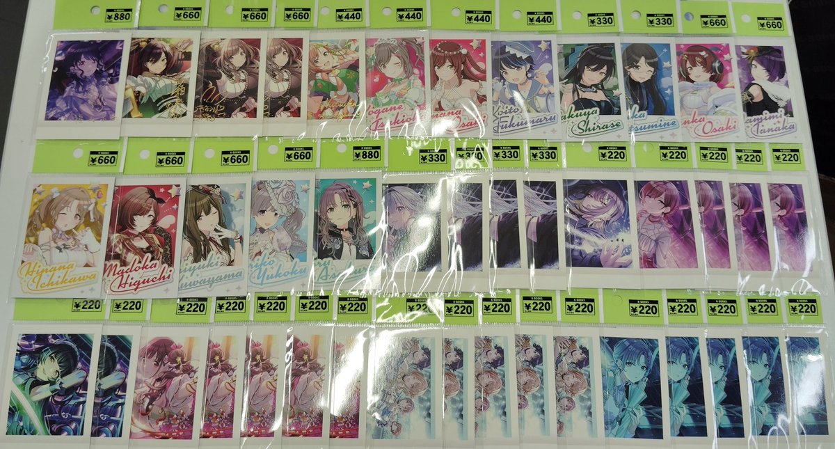 入荷情報】 アイドルマスターシャイニーカラーズ ぱしゃこれ (箔押し