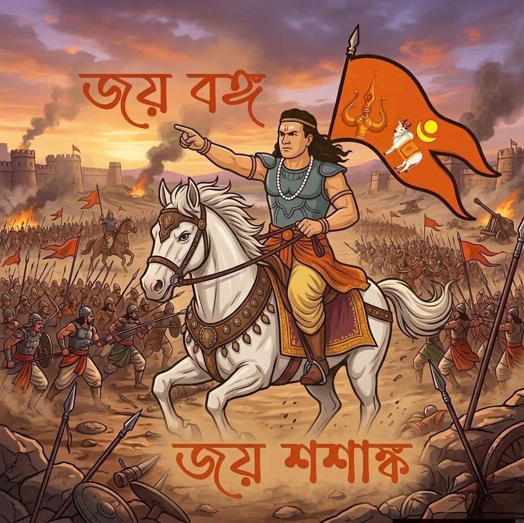 সবাইকে  নববর্ষের শুভেচ্ছা
 জয় বঙ্গ, জয় শশাঙ্ক 🙏🔱🚩