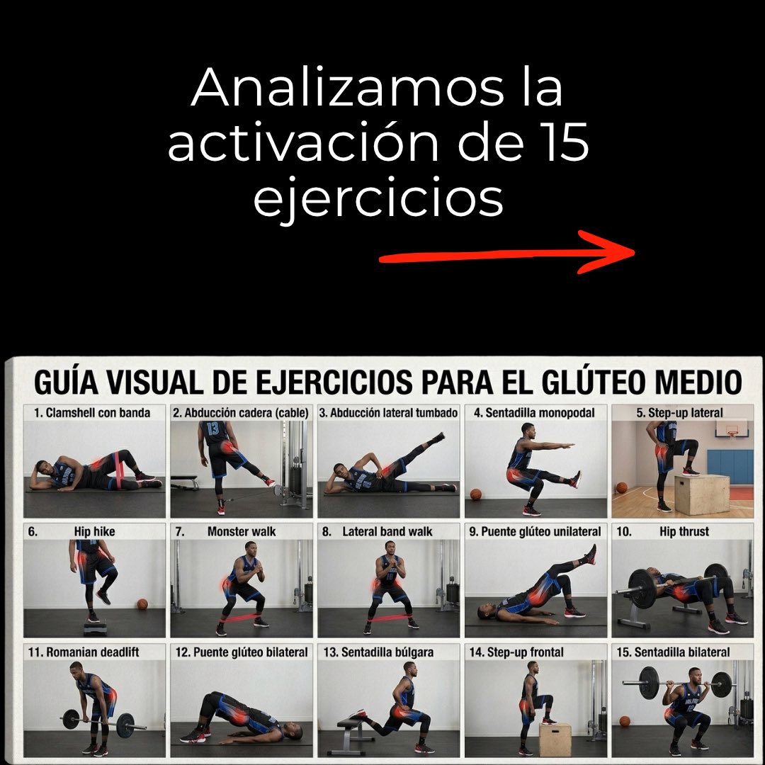 AssesSport's tweet photo. FORTALECE EL GLÚTEO MEDIO 🍑 

La debilidad del glúteo medio está asociada a:

❌ dolor de rodilla

❌ Dolor lumbar

❌ Alteraciones de la marcha.

Y tú, ¿cuál es el que más utilizas? https://t.co/WrIemlZEfY