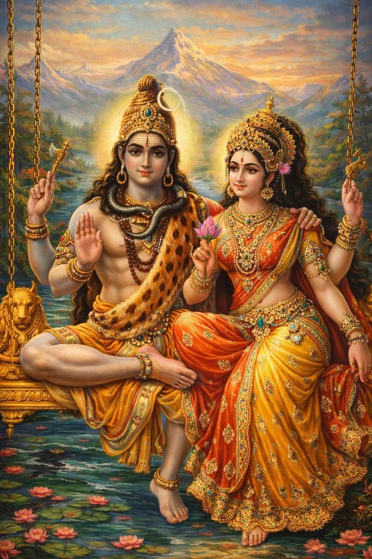 sonucute198's tweet image. ॐ नमः शिवाय 🙏🌺🙏🌺🙏🌺
शांत मन, अडिग विश्वास और अनंत शक्ति का प्रतीक — महादेव की इस दिव्य छवि में सृष्टि की पूरी ऊर्जा समाई है। हिमालय की गोद में ध्यानमग्न शिव हमें सिखाते हैं कि सच्ची शक्ति भीतर की शांति में है। हर हर महादेव 🔱✨

#harharmahadev #omnamahshivaya #mahadev