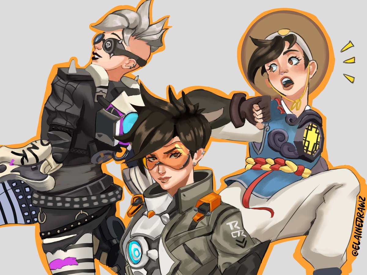 Elainedrawz's tweet photo. Tracer #overwatch @PlayOverwatch https://t.co/rV3SEsJRML