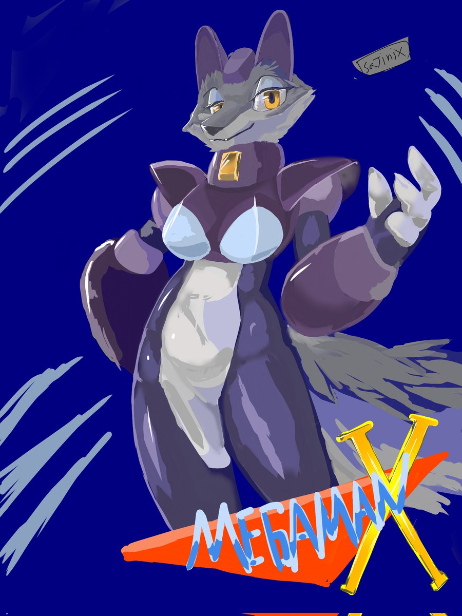 ISaljjin's tweet image. 록맨 엑스 자캐 블루 팽 루프와 완성!
예쁘게 봐주세여 
#megamanx #originalcharacter #ロックマンX