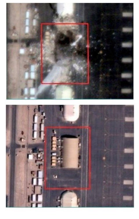 New satellite images show that Iranian attacks completely destroyed 2 ...