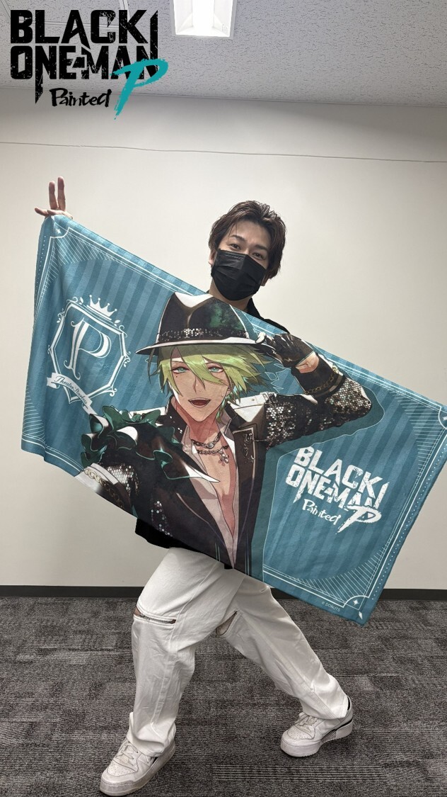 ◤BLACK ONE-MAN Painted P ビッグバスタオル 受注販売中