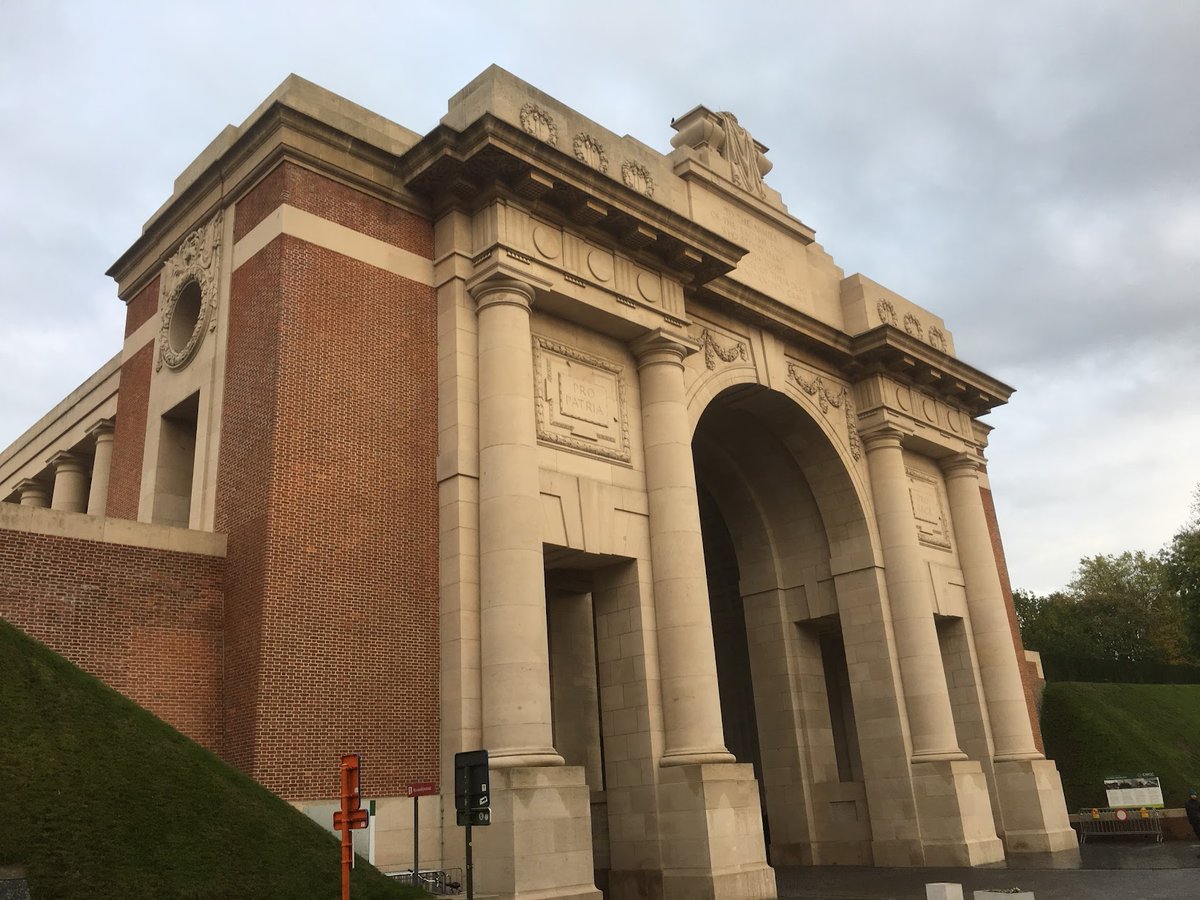 battlefieldexpl's tweet photo. Over 54,000 names on its walls, and it still wasn't enough. The Menin Gate in Ypres was built to record every Commonwealth soldier killed in the Salient with no known grave. When they finished it in 1927, they realised it couldn't hold them all. An arbitrary cut-off date was chosen: 15 August 1917. Another 35,000 names had to go to Tyne Cot instead. A memorial to the missing that ran out of room for the missing.