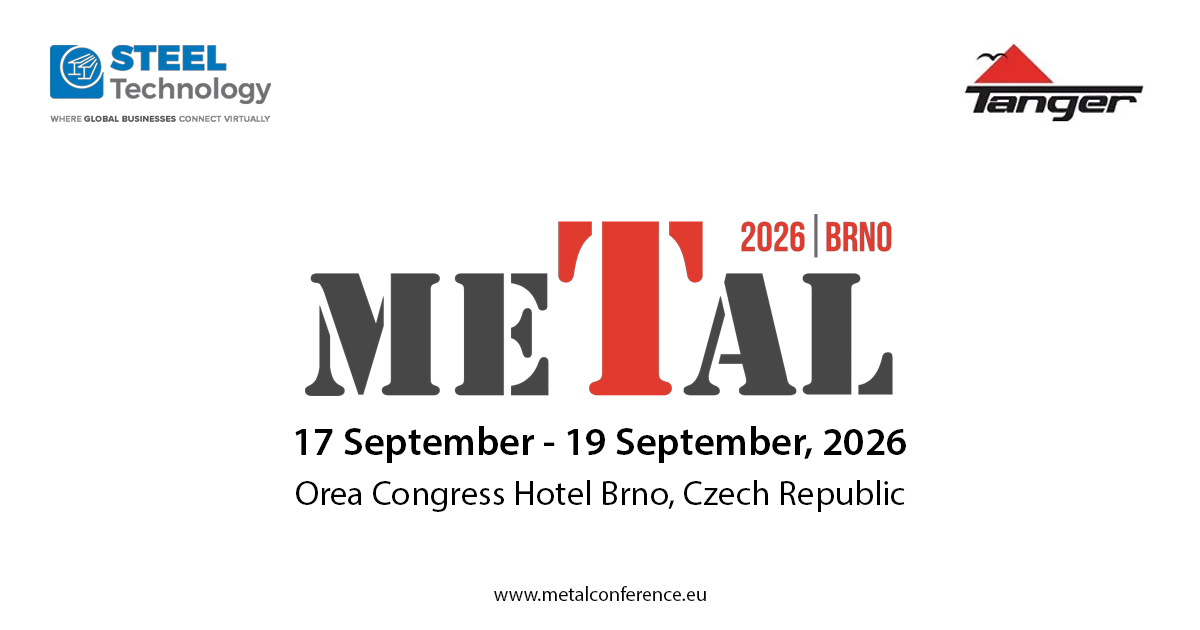 METAL 2026 brings together global experts in metallurgy &amp; materials engineering to explore innovation, research &amp; industry trends.

📅 May 5–7, 2026
📍 Brno, Czech Republic

🔗 steel-technology.com/events/metal-2…

#METAL2026 #Metallurgy #SteelIndustry #Engineering