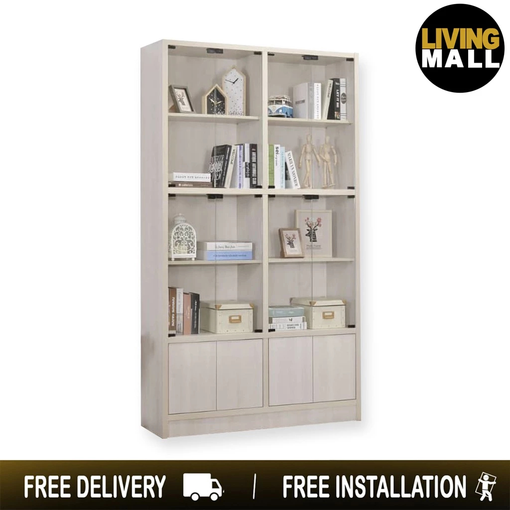 livingmallsg's tweet image. File cabinet with a sturdy wood frame, featuring multiple closed compartments with magnetic glass and wood doors for secure and organized storage.

📷 Visit our Shopee and Lazada store now! Link in bio

#bookshelfdecor #bookshelfie #bookshelf #storagespace
