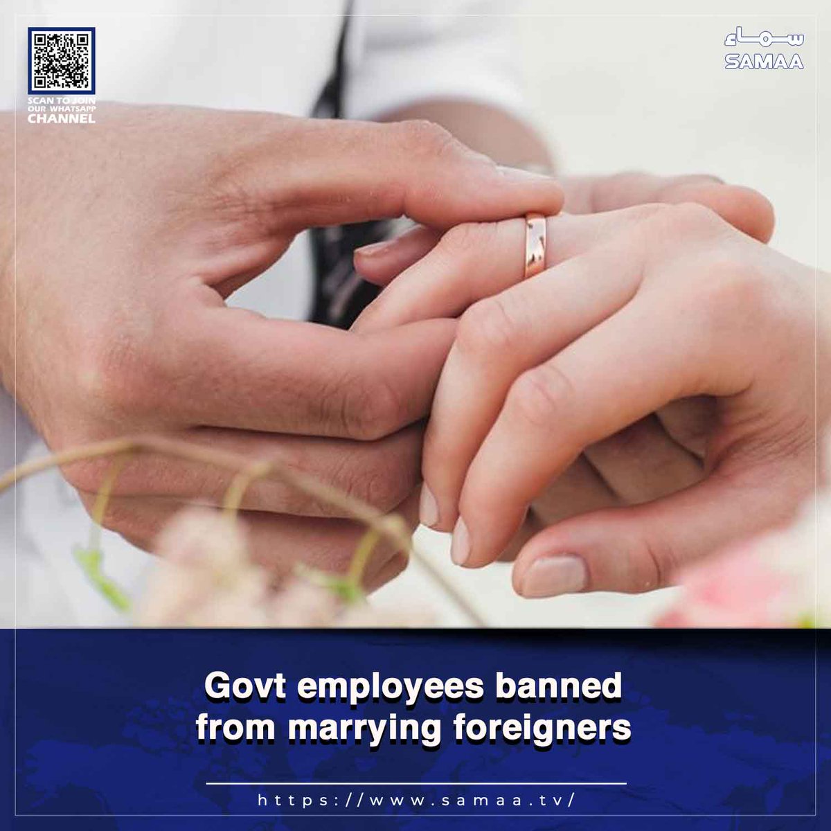 SamaaEnglish's tweet image. New policy cleared making prior approval mandatory

Read more: samaa.tv/2087349309

#SamaaTV #marriage #foreigners