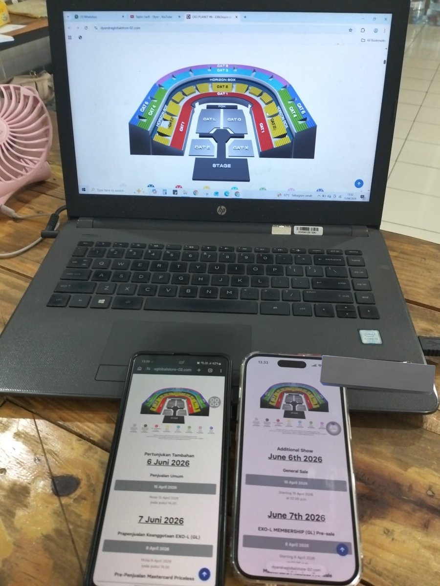 bener bener udah pake 3 device kalo ga kedapetan tiket exo nangisss sihh😭