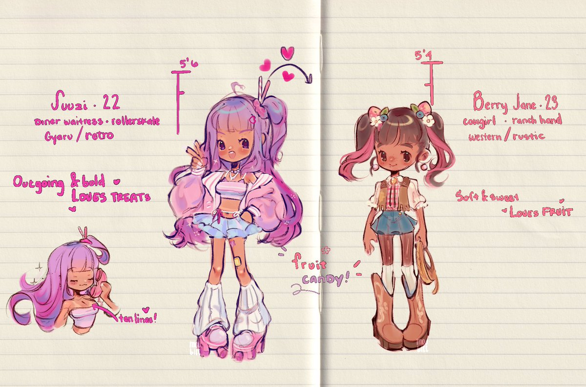 _moubiee's tweet photo. i made my ocs in tomodachi life and one ended up falling head over heels with the other,, now they live rent free in my head!!!!  Fruit Candy as ship name too uuugh🤤💭💗so yuriful so cute https://t.co/vuRVPqdSrE