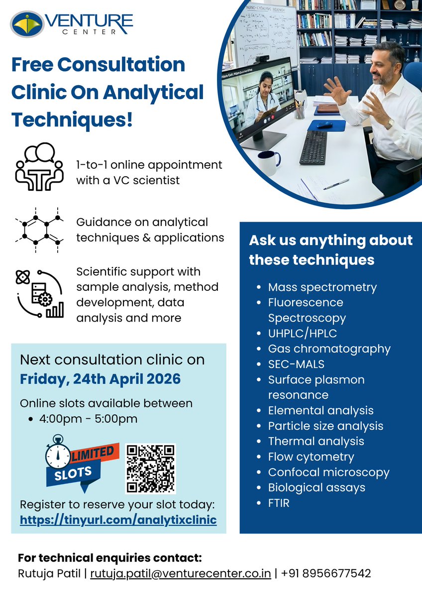 Venture Center Analytical Services tweet media