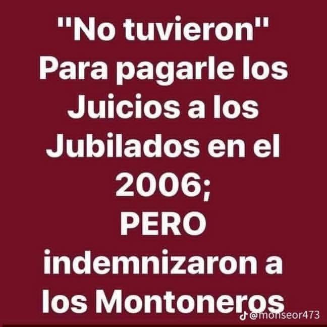 El gobierno kukas no tenía plata para los jubilados Pero si para el grupo guerrillero montoneros