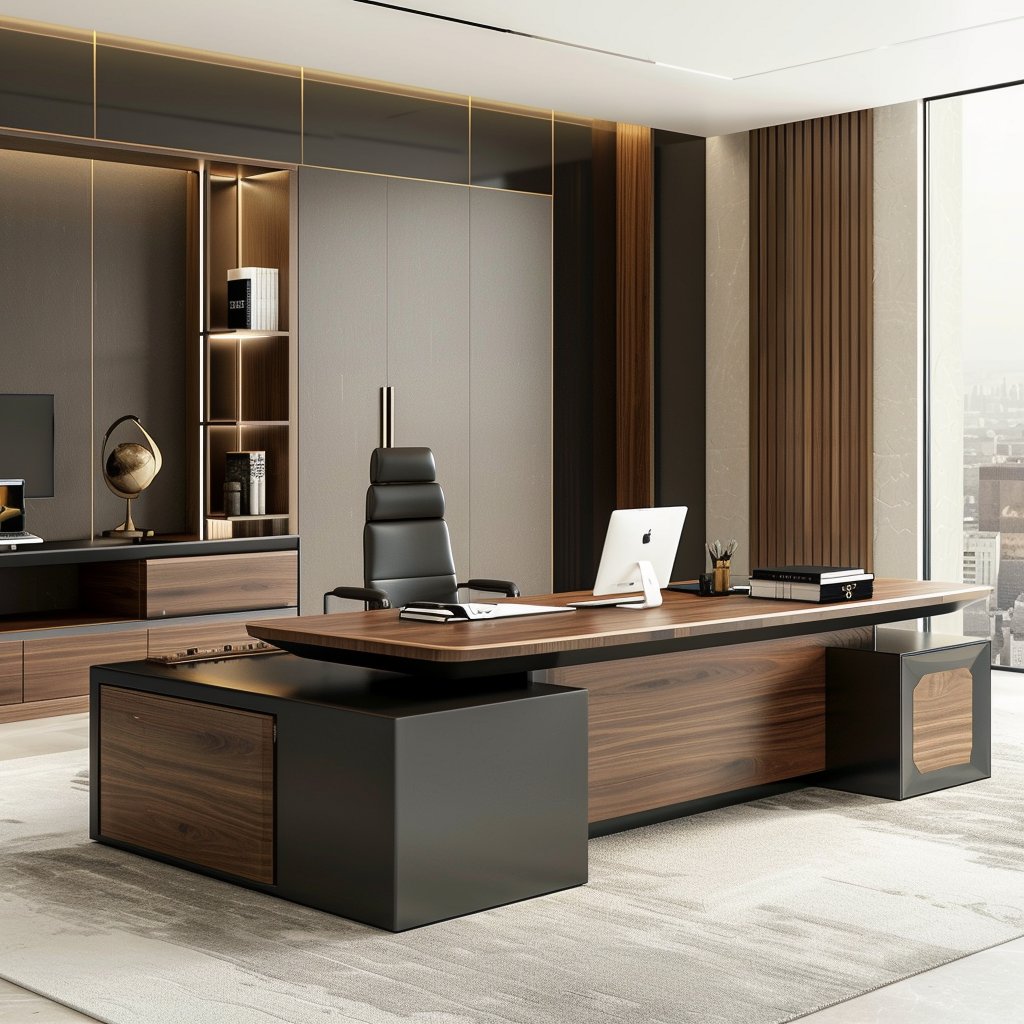 Saintcy123's tweet image. The perfect balance of natural walnut warmth and industrial geometric stability. Command your day from a desk built for impact. Pre-order at saintcyspace.com Code: SAINTCYFURNITURE3 #Workspace #OfficeDecor