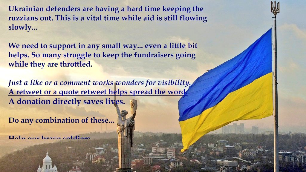 manjaXYZ's tweet image. Please #support 🇺🇦

DONATE if you can
EVERY single $ makes a difference 

Your QT, RT, REPLY &amp;amp; BOOKMARK is so important 

PLEASE don't be indifferent