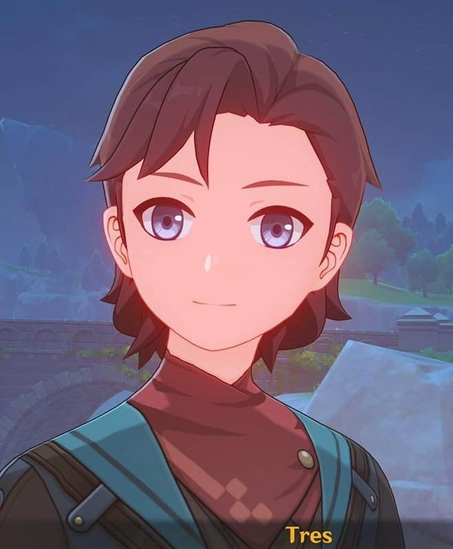 flinslover's tweet image. last event we got an npc named blue bolt who's green. now we got this mf named tres when there's only one of him💔💔