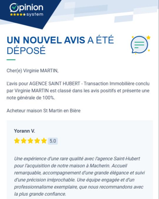 AgStHubert's tweet photo. Un avis qui fait chaud au coeur ! Merci beaucoup Yorann pour votre avis avec un sentiment réciproque. C'est un plaisir de vous accompagner dans votre projet. Nous exerçons notre métier avec engagement et passion. N'hésitez pas à nous contacter pour vos projets de vente (1/2) https://t.co/Ey3a6lDz4d