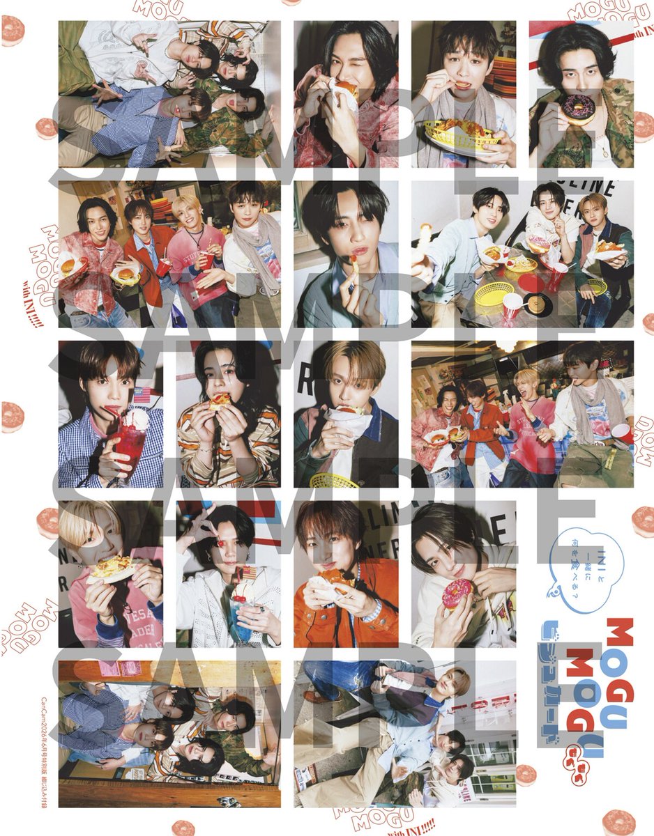 natalie_mu's tweet image. INIが「CanCam」でパーティ！🍽️
“もぐもぐカット”のカード付属
natalie.mu/music/news/668…

#INI #CanCam