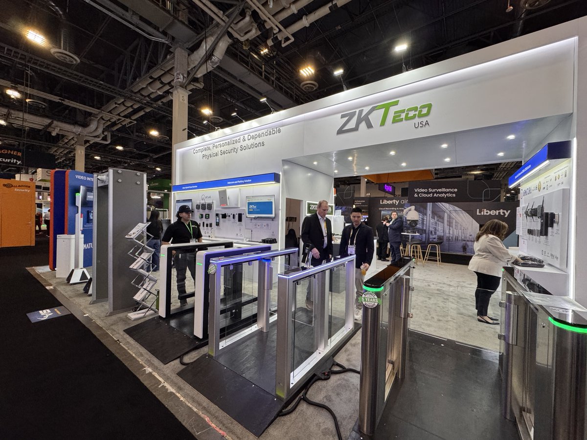 ZKTecoPH's tweet photo. Day 1 at ISC West 2026 was an incredible success! 📷

A huge thank you to everyone who stopped by Booth 25099 today. 
https://t.co/rkdCUlCuPW

#zkteco #biometric #zknews #iscwest2026 #iscwest https://t.co/IbMpK9G7rD