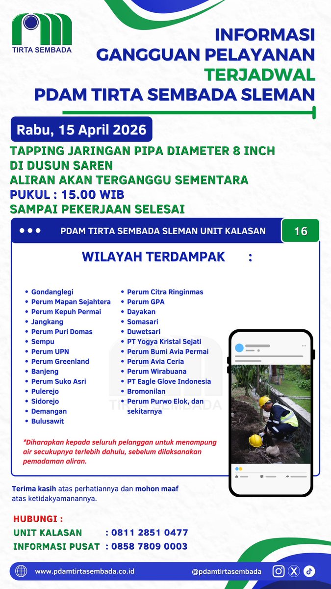 PDAM Tirta Sembada Sleman tweet media