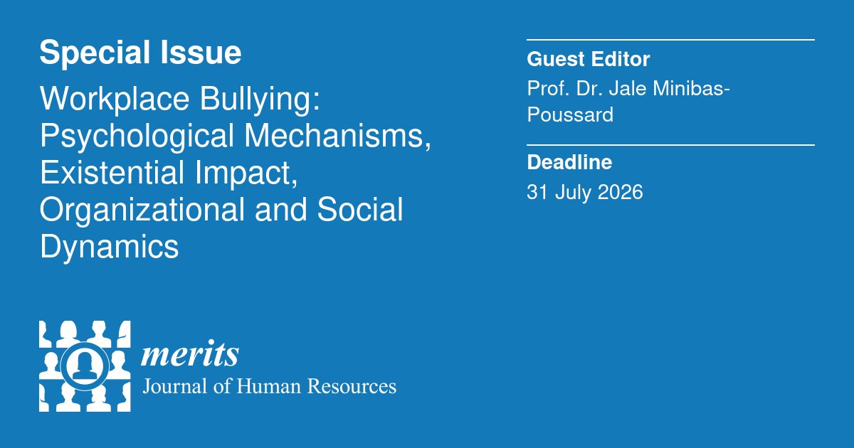 Merits — Journal of Human Resources - MDPI tweet media