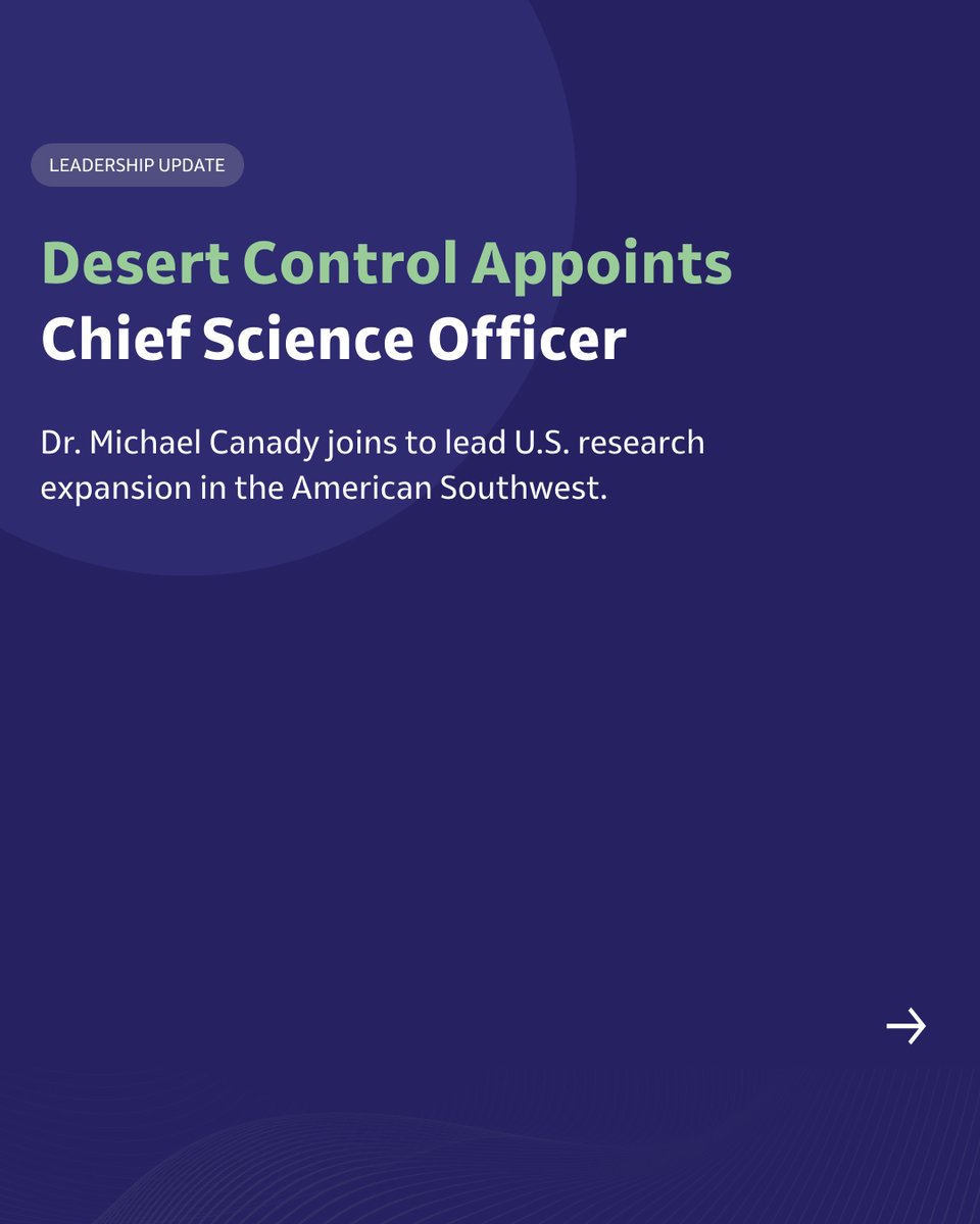 desert_control's tweet photo. Today, we welcome Dr. Michael Canady as Chief Science Officer — a scientist who has spent over two decades at the intersection of plant genetics, field research, and agricultural innovation. https://t.co/Eq5ad1bSVr