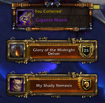 After a long day of dealing with irl things I got the nemesis done today! #WoW #Warcraft #Midnight #collection