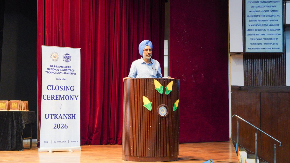 NITJofficial's tweet image. On this occasion, the Institute recognized and felicitated Utkansh coordinators and students actively involved in various institutional clubs, honouring their dedication and contributions to campus life.
#Vaisakhi #CampusLife #StudentActivities #CulturalFest #FestiveSpirit