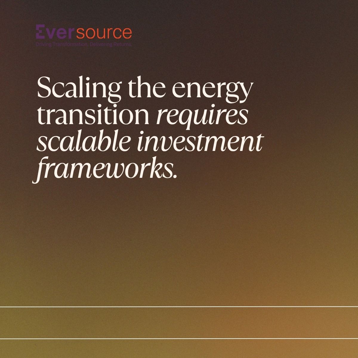 EversourcePE's tweet photo. Project-by-project financing can't deliver the speed &amp; scale for energy transition. Investors are shifting to platform-based strategies that enable faster capital flow, standardized risk frameworks &amp; accelerated infrastructure deployment.
#PlatformInvesting https://t.co/TQ6cXTMZVK